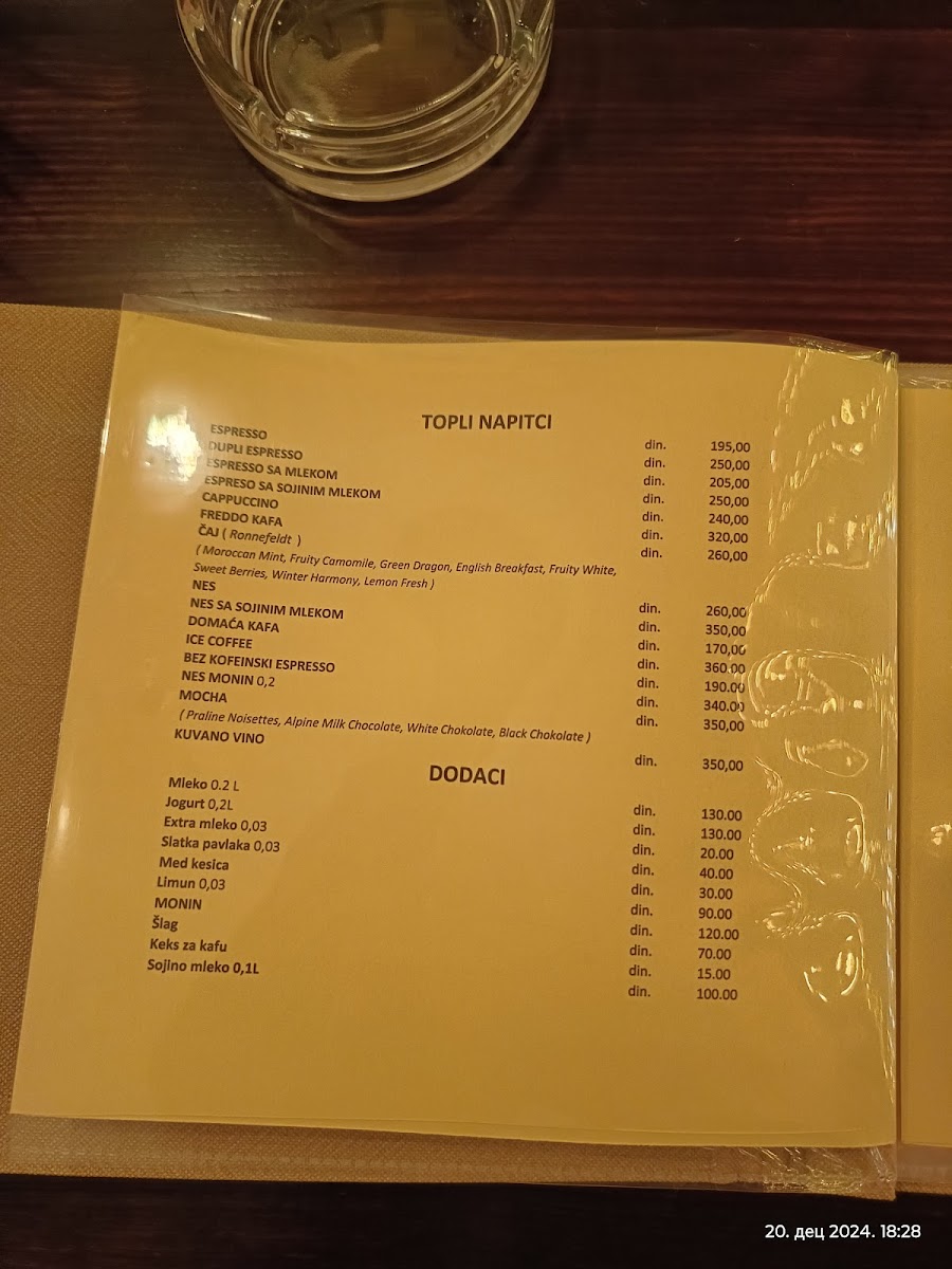Menu Restaurant 'trešnjica'-2