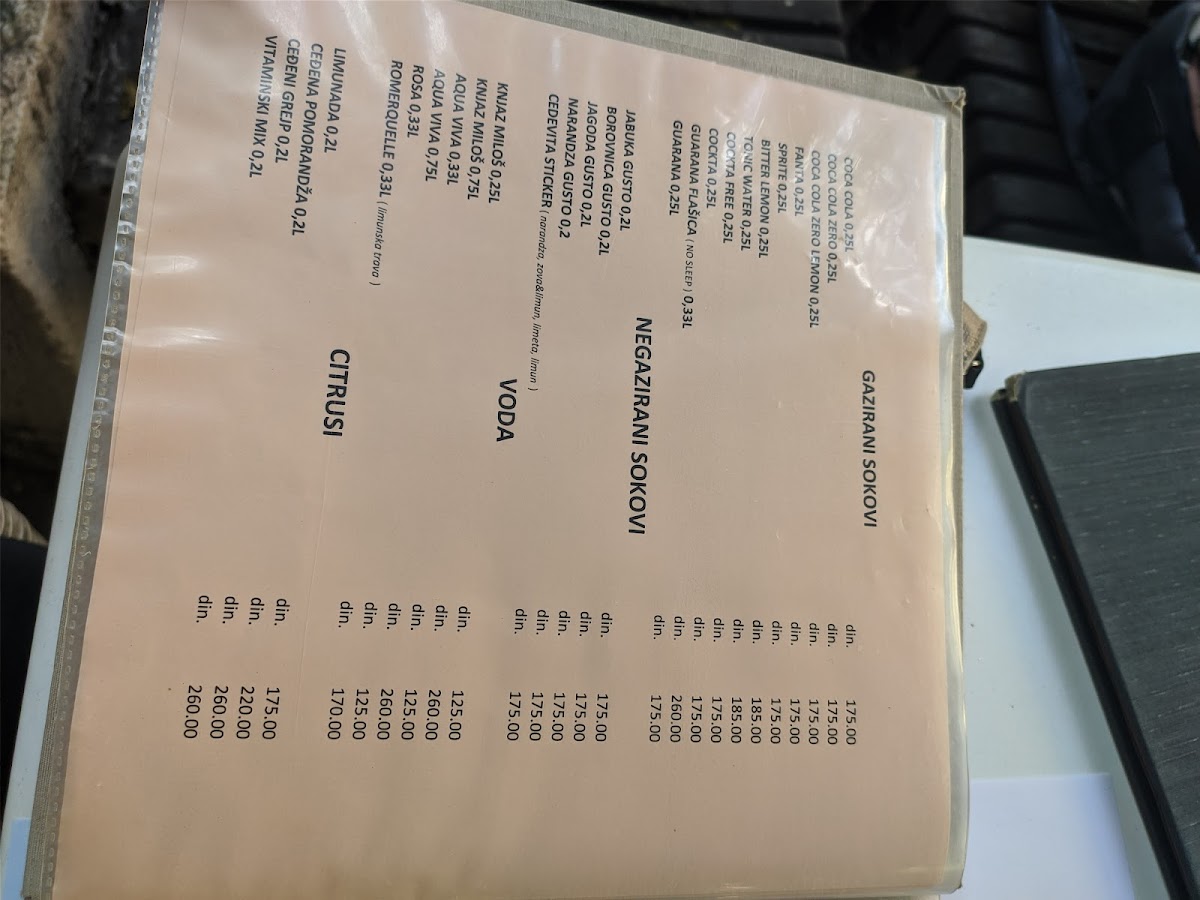 Menu Restaurant 'trešnjica'-6